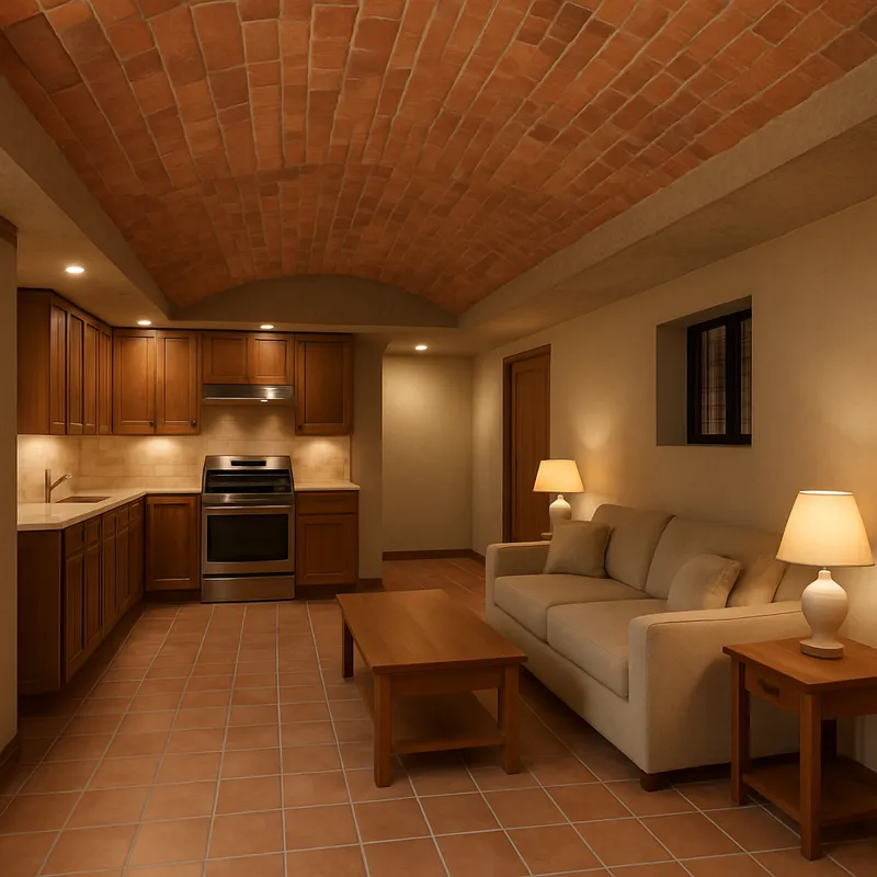 Create Your Dream Tavern with Kitchen & Living Area