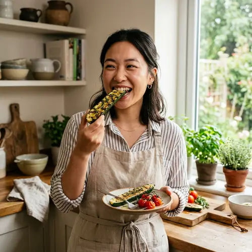 Joyful Bites: Grilled Zucchini Delight