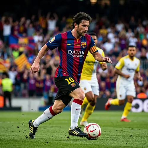 Dynamic Footballer with Incredible Dribbling Skills