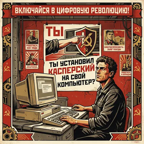 Kaspersky Installation Awareness - USSR Style Banner
