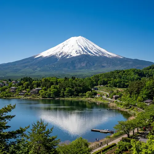 Mount Fuji Photo-realistic Picture - Serene Beauty Captured