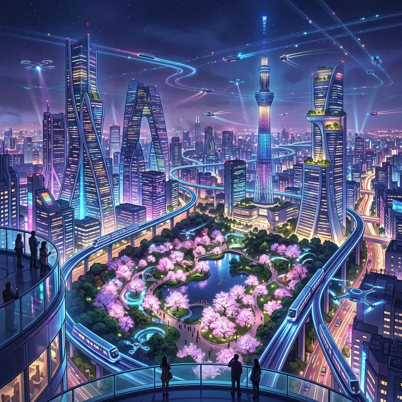 Futuristic Tokyo Skyline | A Surreal Cityscape Vision