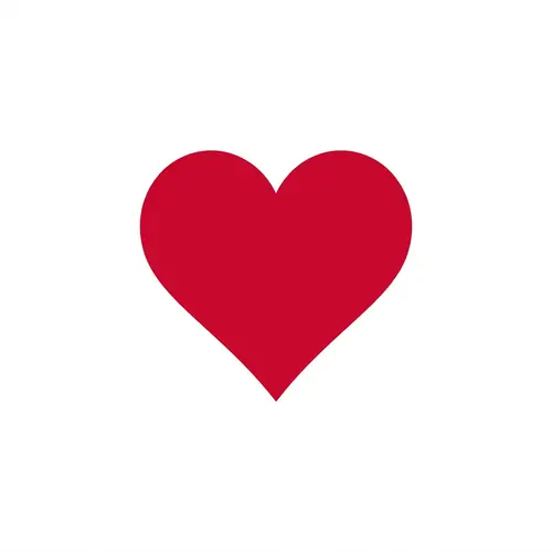 Bold Red Heart Symbol | Love & Affection Icon