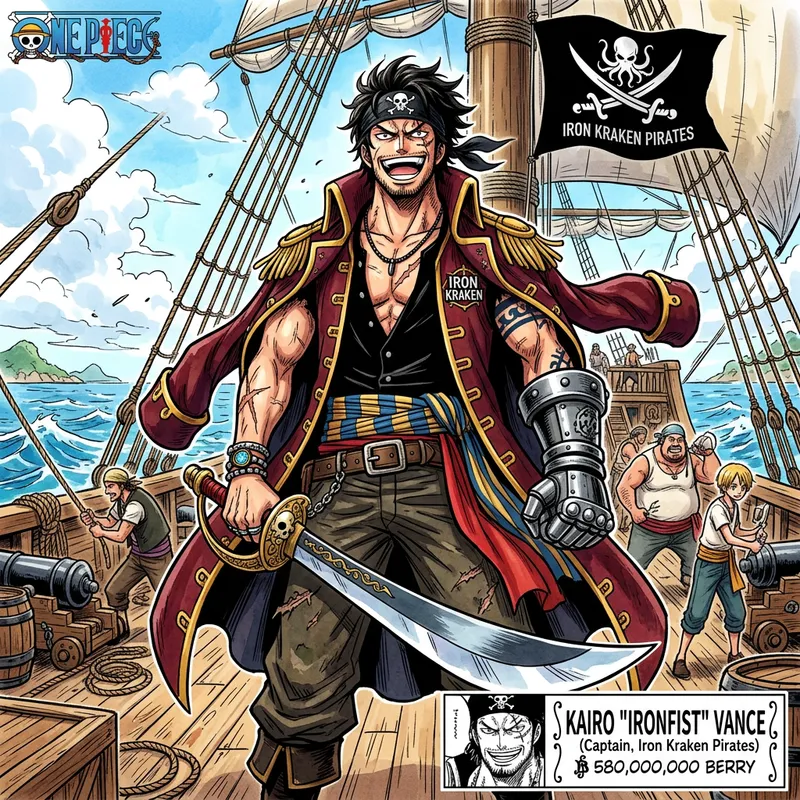 One Piece Style Male Character Art