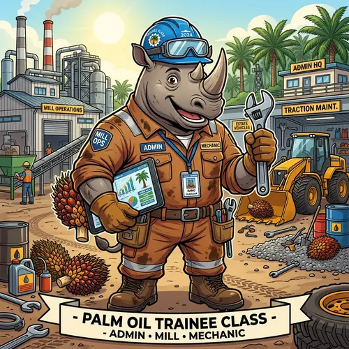 Mascot Design for Trainee Class in Palm Oil Industry