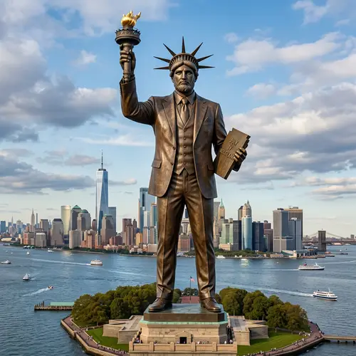 Male Statue of Liberty: Iconic Symbol in Unique Presentation