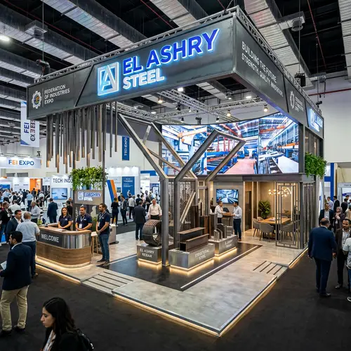 Innovative Open Booth Design for El Ashry Steel