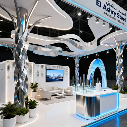 Innovative Open Booth Design for El Ashry Steel