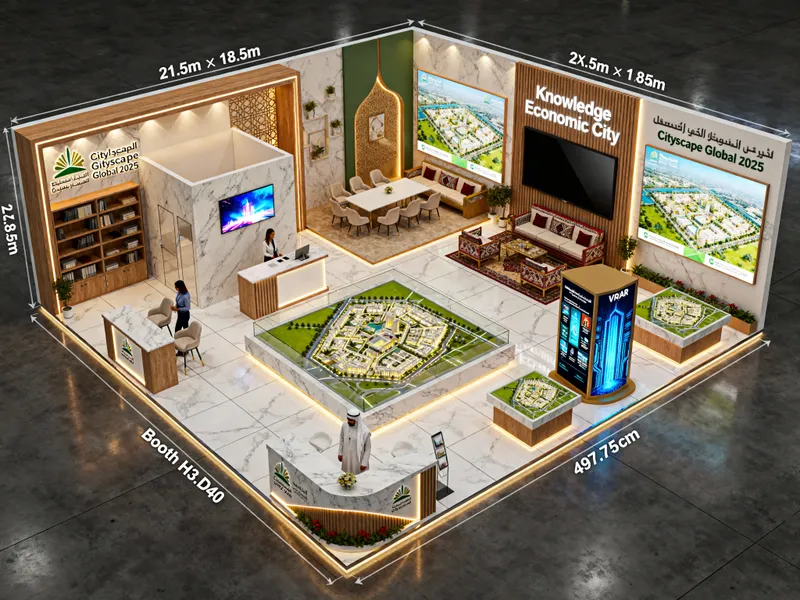 Stunning Exhibition Booth Design for Knowledge Economic City Stunning Exhibition Booth Design for Knowledge Economic City