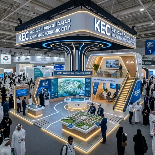 Stunning Exhibition Booth Design for Knowledge Economic City