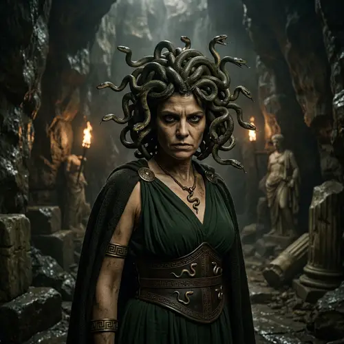 Medusa - Intricately Detailed Image from Greek Mythology