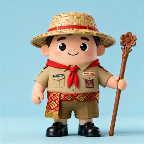 3D Scout Mascot Design from West Java