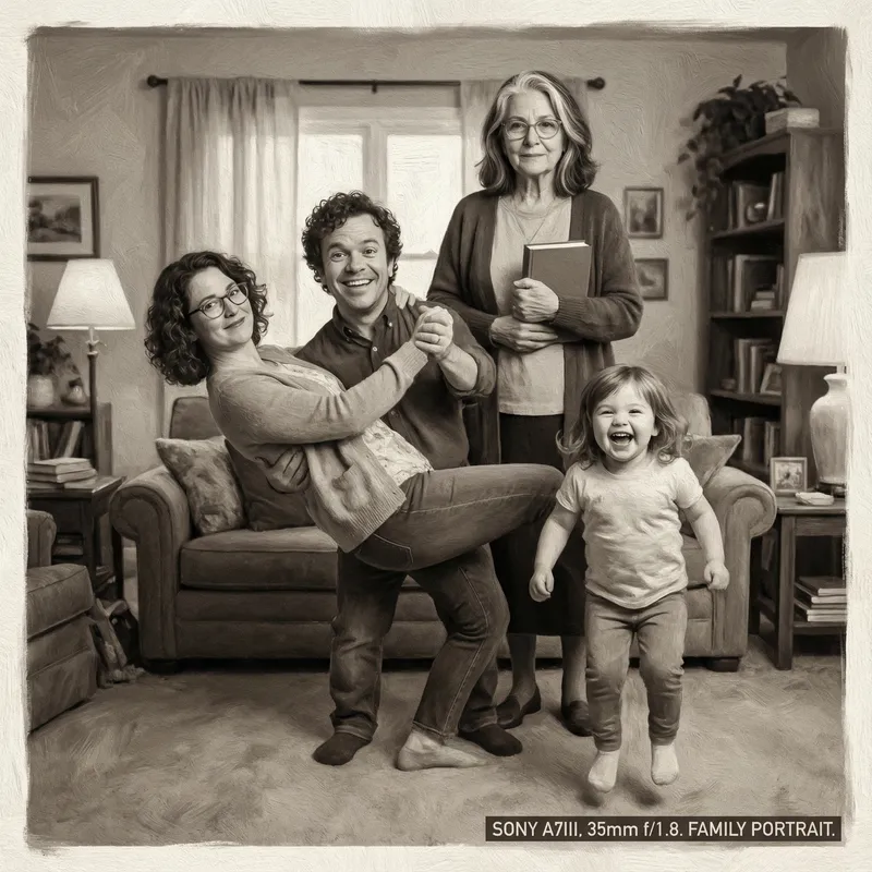 Charming Family Portraits: Capturing Genuine Moments