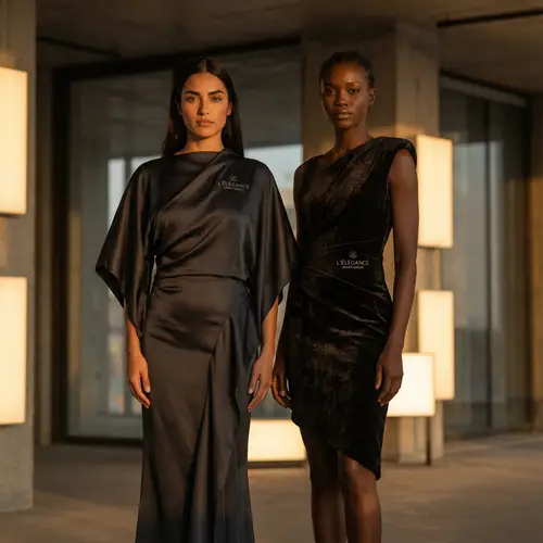 Elegant High-End Fashion Photography with Hispanic and Black Models