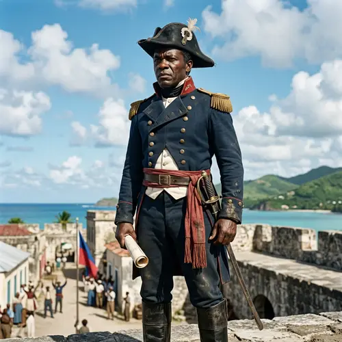 Revolutionary Leader in Traditional Military Attire | 19th Century