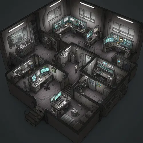 Futuristic Cyberpunk Lab Design Overview