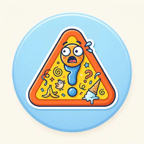 Weird and Funny Mistake Icon | Amusing Error Symbol