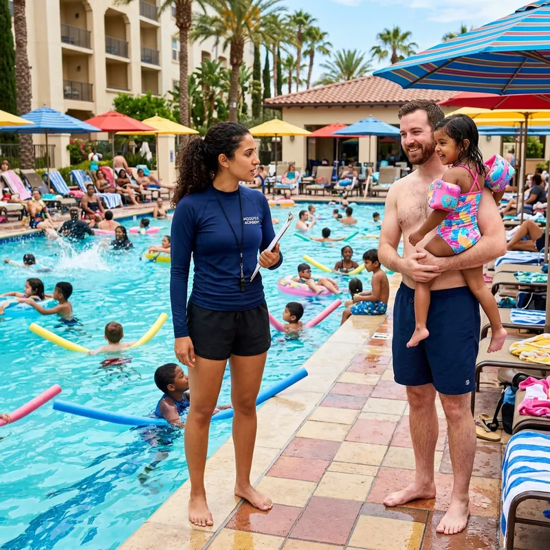 Expert Female Swim Instructor | Hotel Pool Swim Lessons Expert Female Swim Instructor | Hotel Pool Swim Lessons