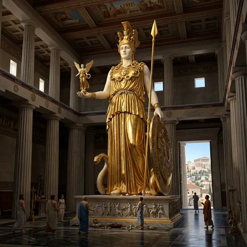 Goddess Athena Statue from the Parthenon