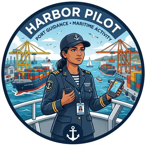 Harbor Pilot Icon - Maritime Navigation Symbol | Port Authority