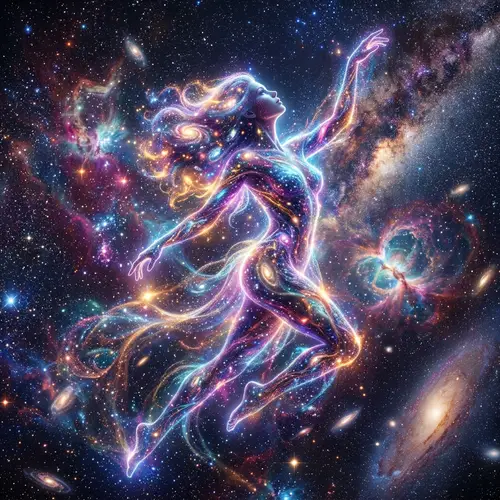 Surreal Woman of Stardust and Light | Digital HDR Art