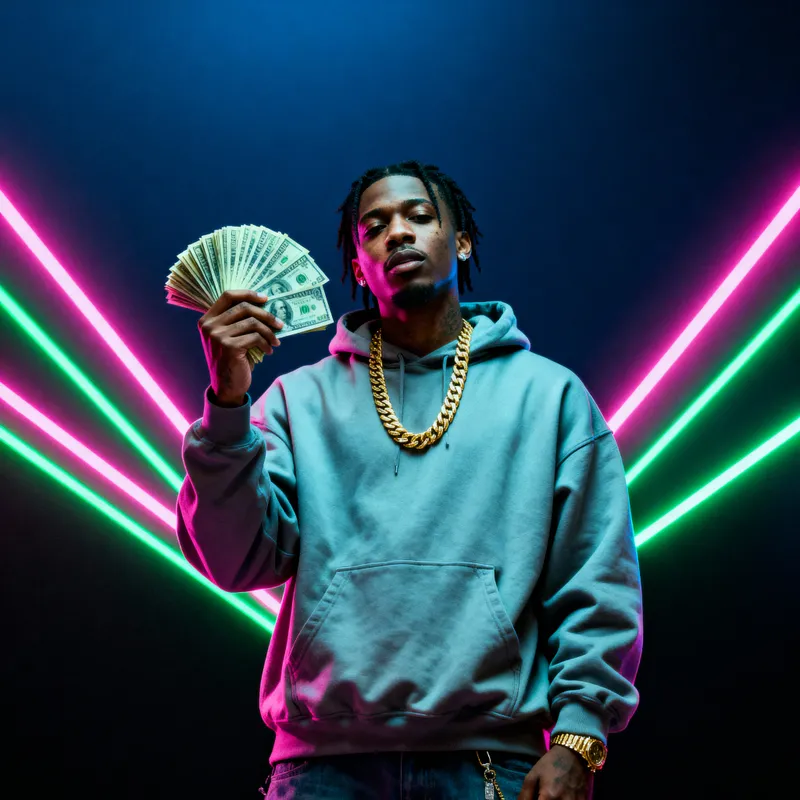 Dynamic Rap Cover Art Featuring Money