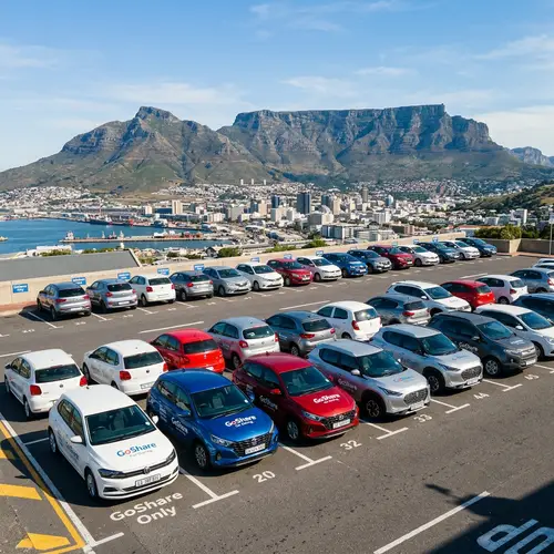 Car-Sharing Service Fleet at Table Mountain, Cape Town
