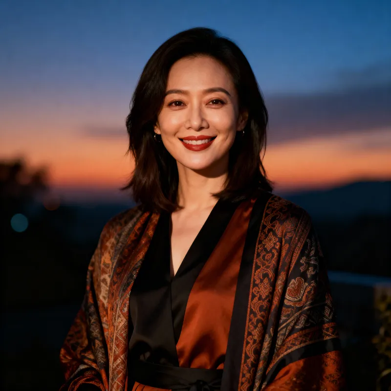 Stunning Portrait of an Asian Lady in Contemporary Style