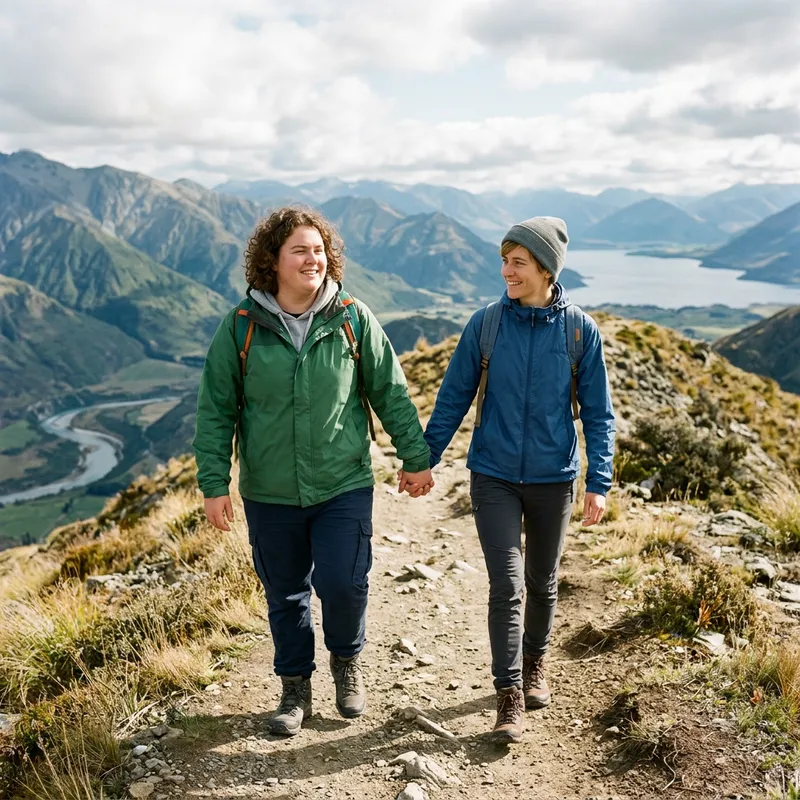 Chubby Skinny Adventure Hand in Hand | Unique Illustration