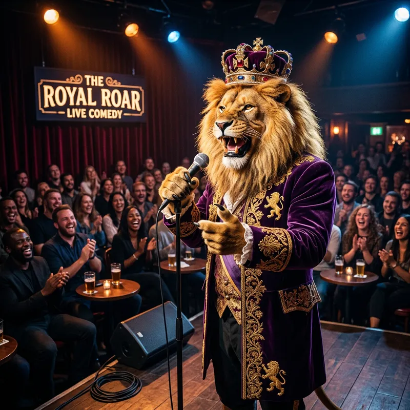 Majestic King Standup Lion Hybrid Art Majestic King Standup Lion Hybrid Art