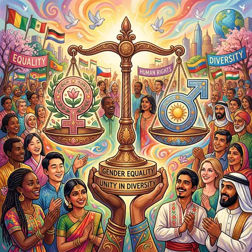 Unity in Diversity: Gender Equality Artwork