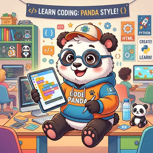 Panda Mascot to Inspire Kids in Coding