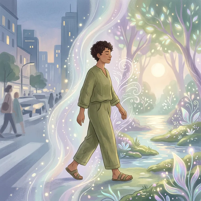 Discover Serenity: Person's Journey Inner World