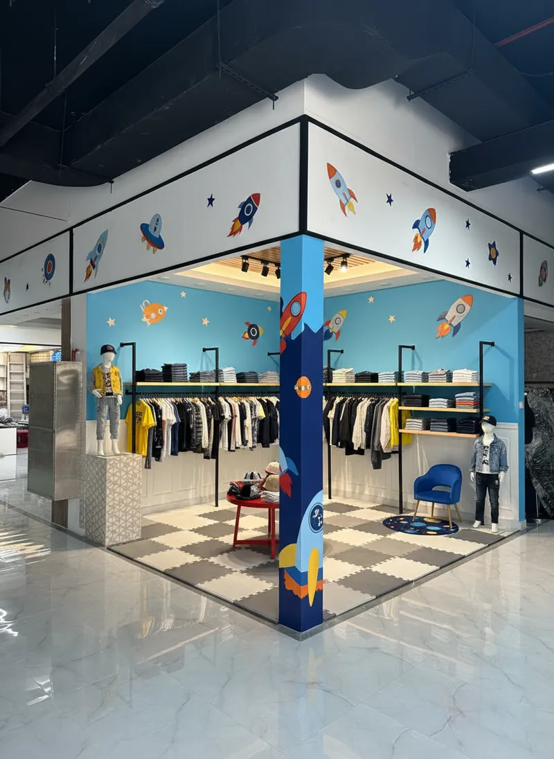 Boys Ready Made Garments Showroom Design