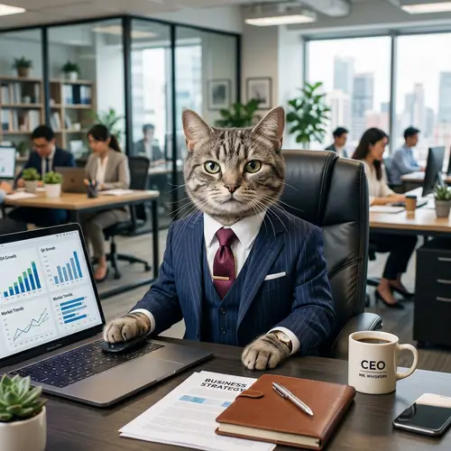 Cat Businessman: The Purr-fect Entrepreneur