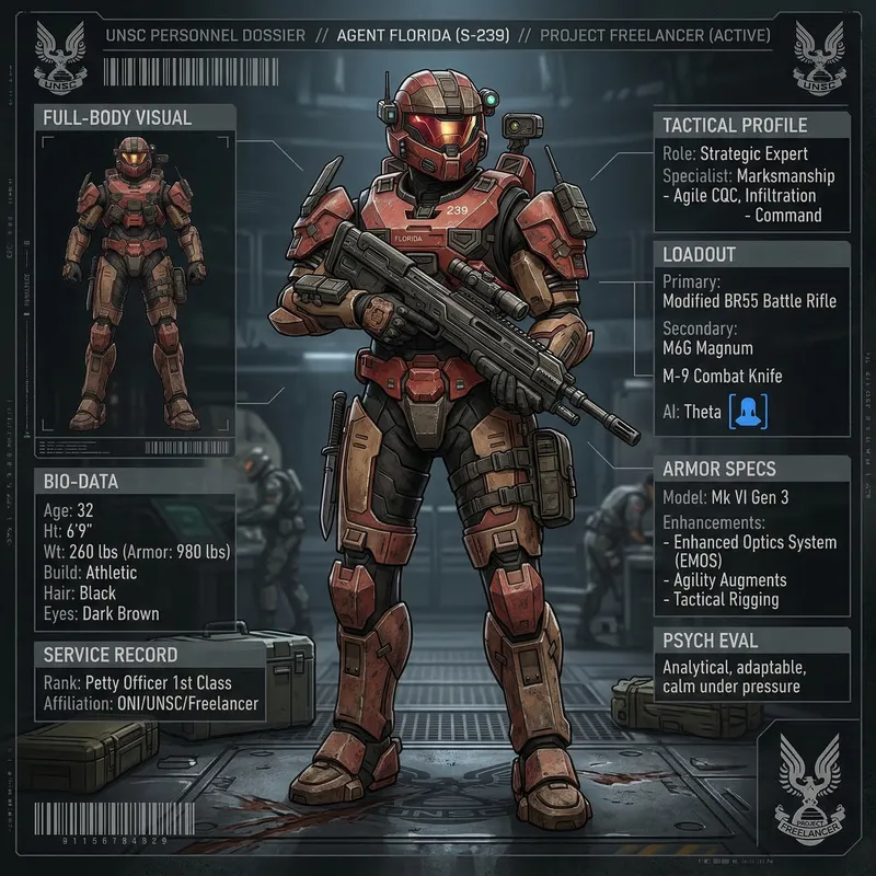 Create Your Own Halo Spartan II Character Sheet
