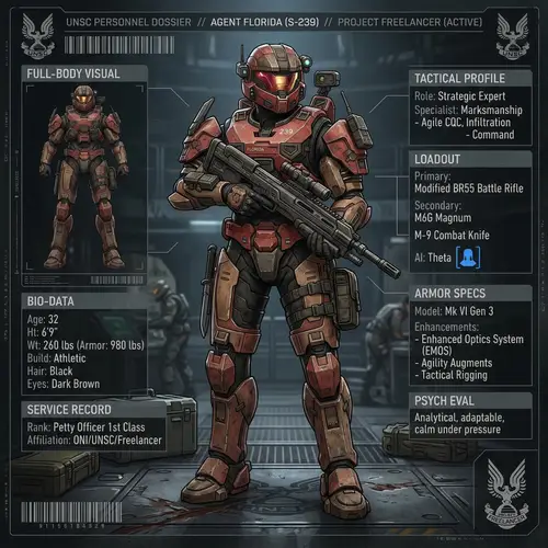 Create Your Own Halo Spartan II Character Sheet