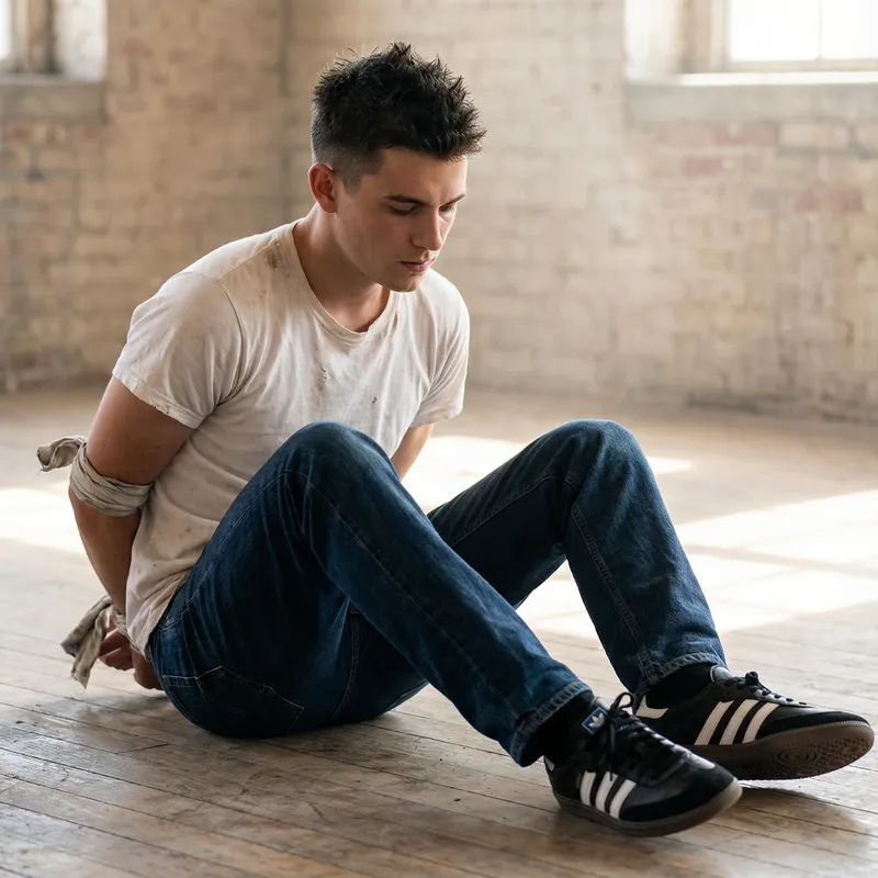 Trendy Look: Spiky Hair & Adidas Samba Style