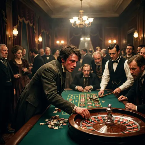 Classic Scene from 'The Gambler' Novel by Fyodor Dostoevsky