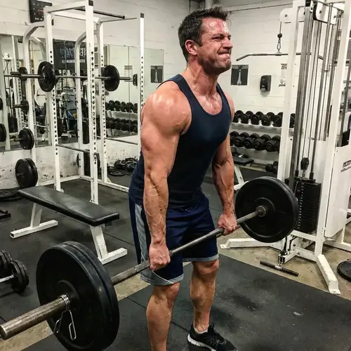 Muscular Man Showing Strength at Gym | Fitness Workout