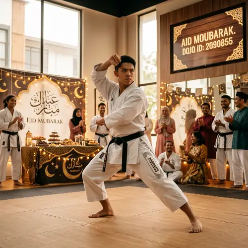 Karateka with Aid Moubarak