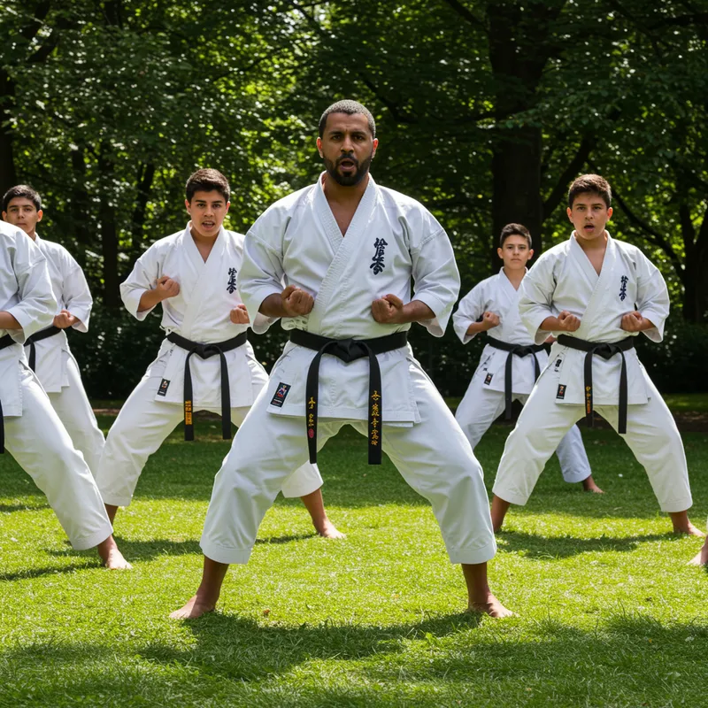 Karateka with Aid Moubarak