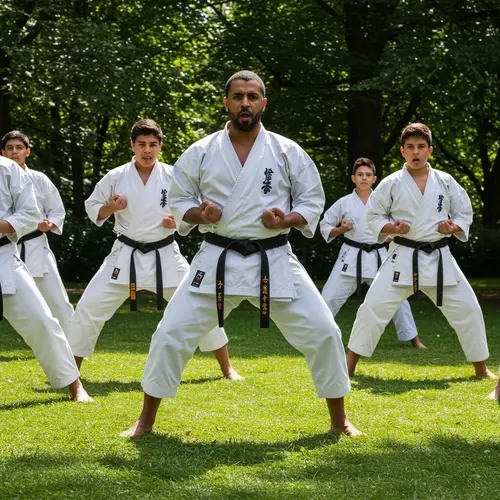 Karateka with Aid Moubarak