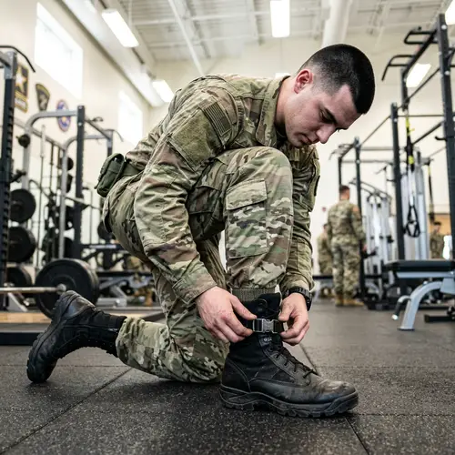 Detailed High-Res Photo of a Young Soldier