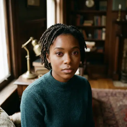 Brown Skin with Red Eyes - Unique Features