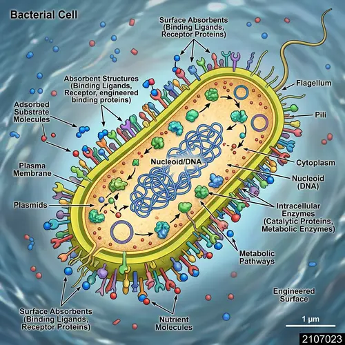 Bacterial Cell Structure: Absorbents & Enzymes Insights
