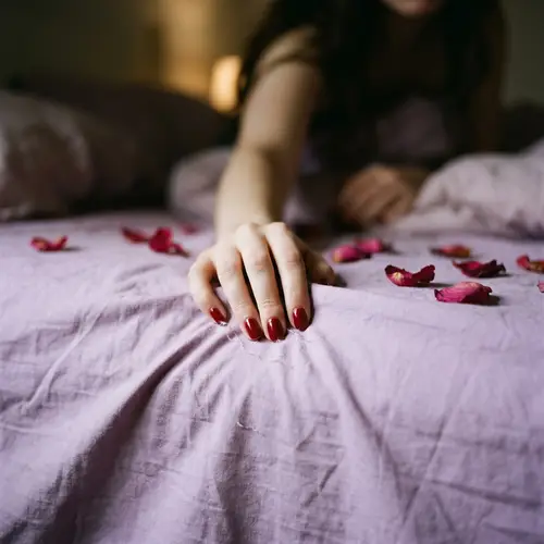 Emotional Moment: Captivating Bed Cover Scene