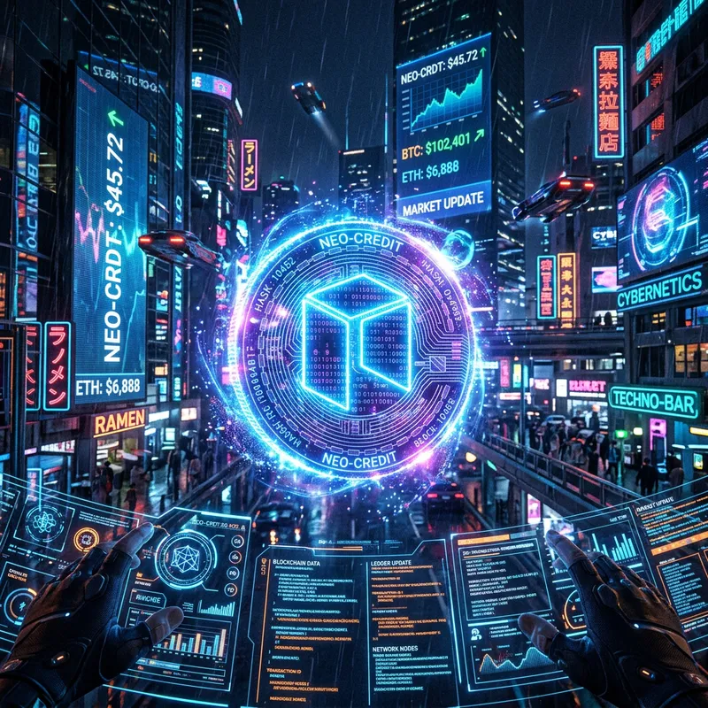 Futuristic Cyberpunk Digital Currency Imagery