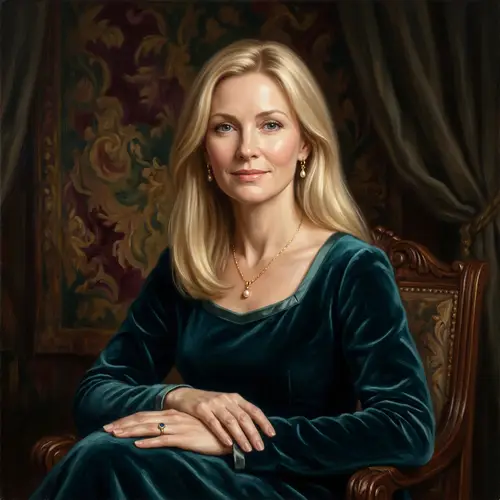 Timeless Portrait of a Blonde Woman