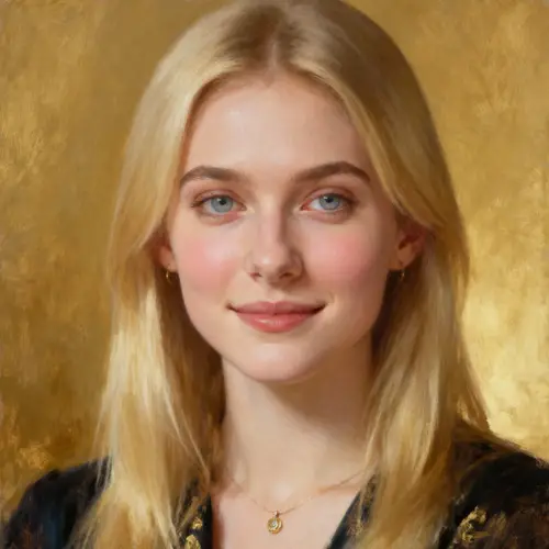 Timeless Portrait of a Blonde Woman